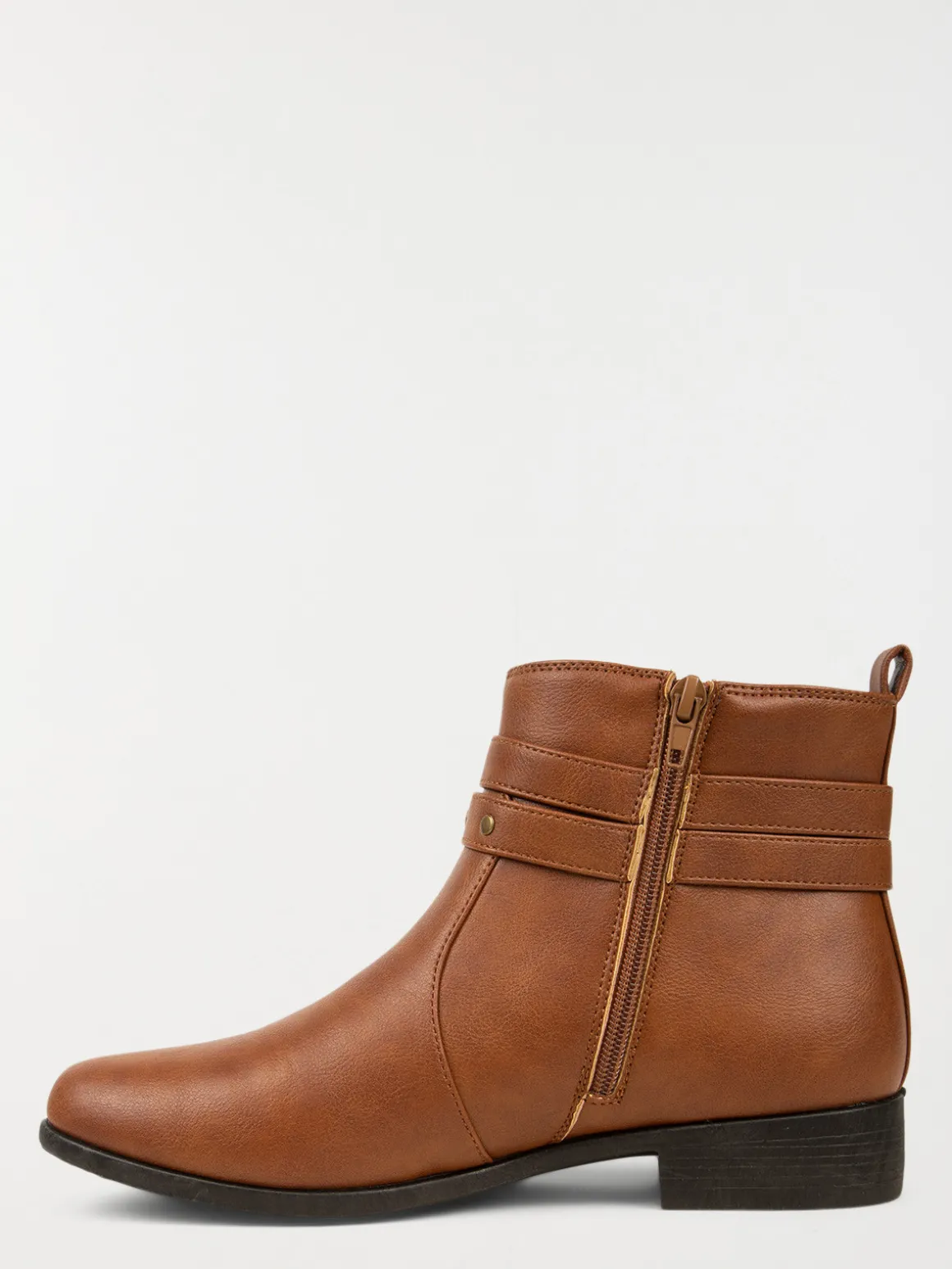 Bottines marrons 2 brides femme (36-41)