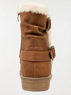 Bottines marrons fourrées femme (36-41)