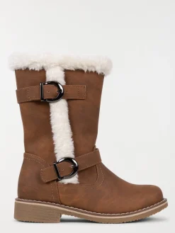 Bottines marrons fourrées fille (31-35)