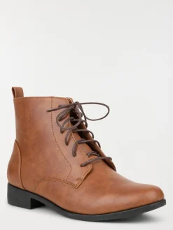 Bottines marrons lacets femme (36-41)
