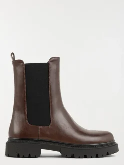 Bottines marrons plates femme (36-41)