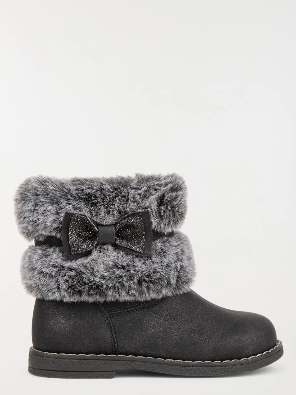 Bottines noeud fille noir (20-23)