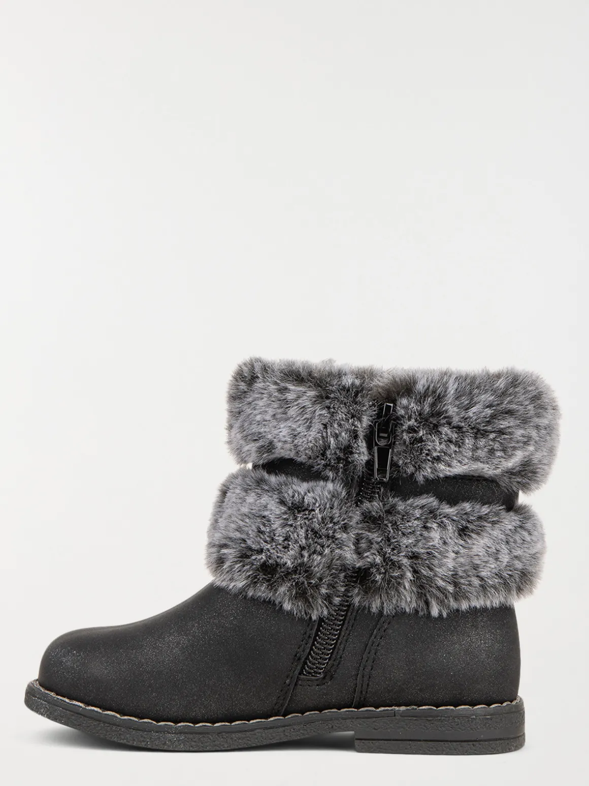 Bottines noeud fille noir (20-23)