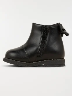 Bottines noeud fille noire (20-23)