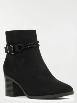 Bottines noires bride femme (36-41)