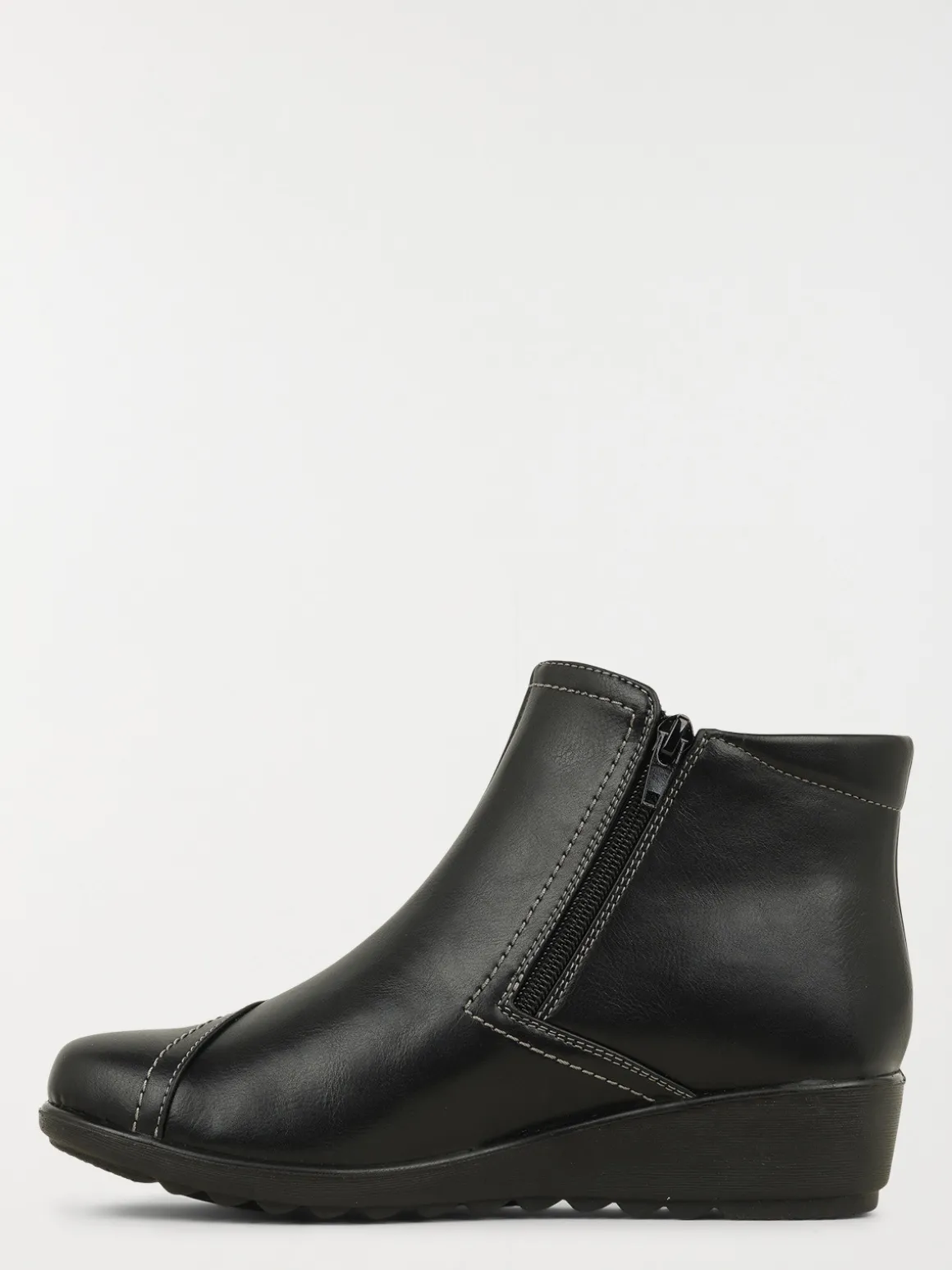 Bottines noires confort femme (37-42)
