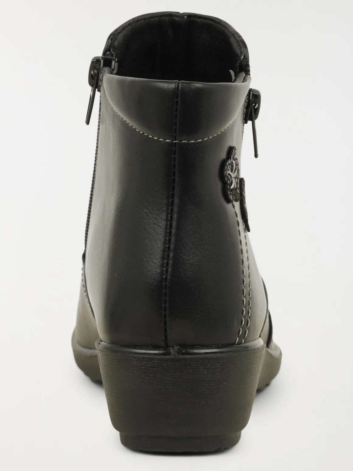 Bottines noires confort femme (37-42)