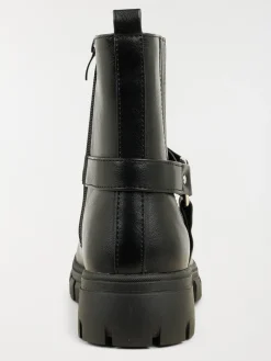 Bottines noires fille (31-36)