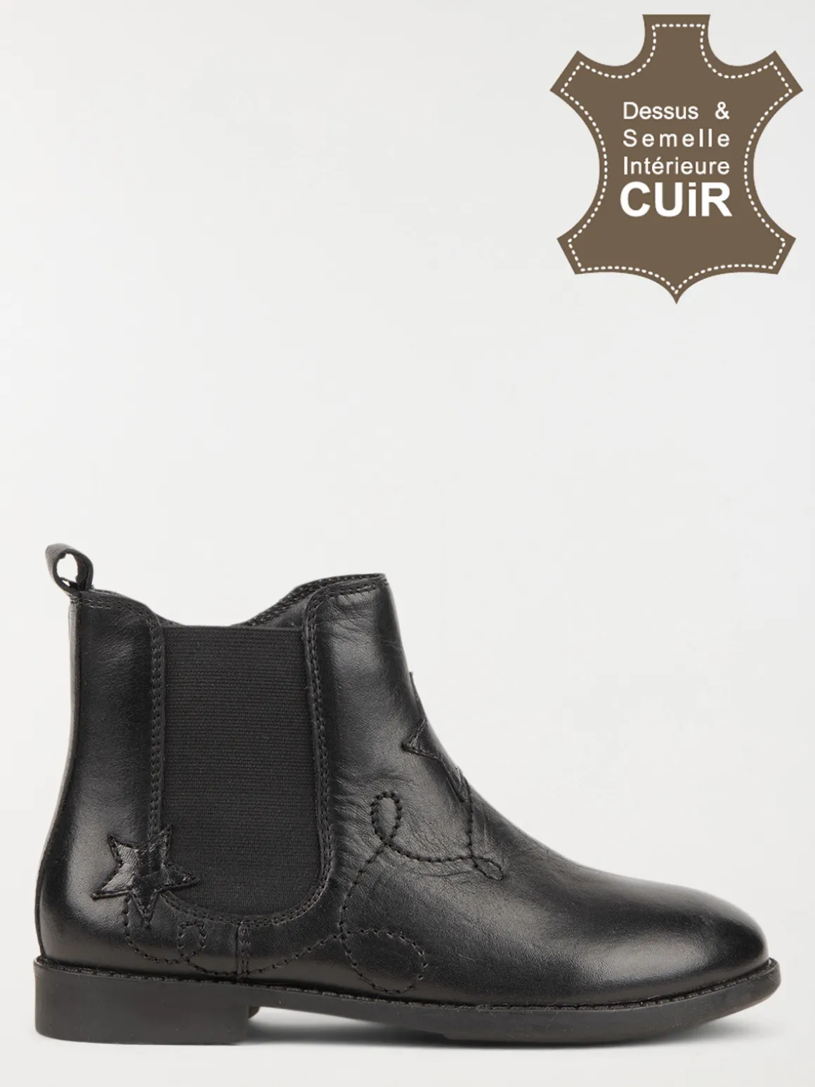 Bottines noires fille (32-35)