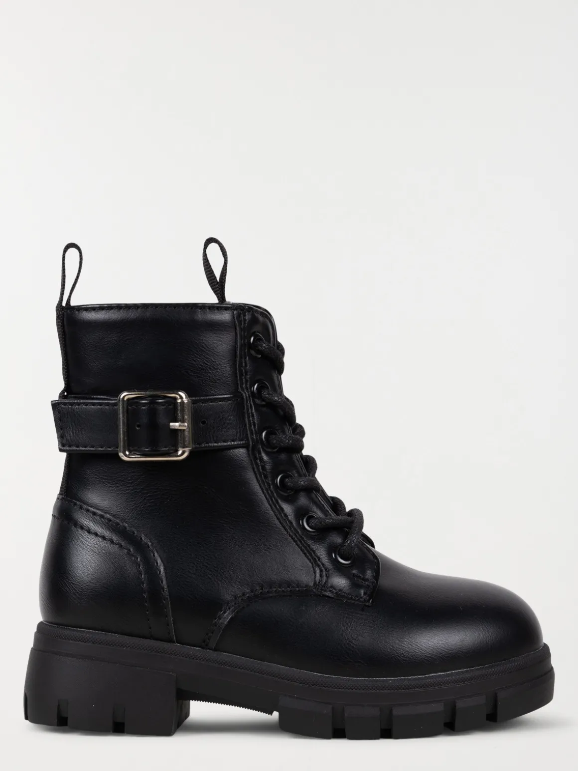 Bottines noires lacets fille (31-37)