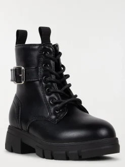 Bottines noires lacets fille (25-30)