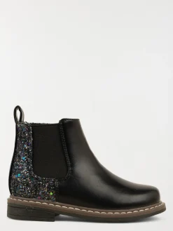 Bottines noires pailletées fille (24-30)