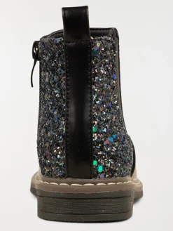 Bottines noires pailletées fille (24-30)