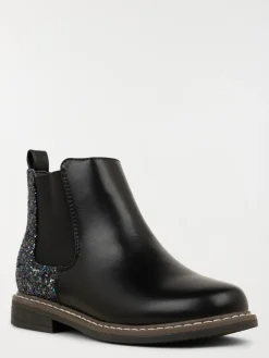 Bottines noires pailletées fille (31-36)