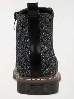 Bottines noires pailletées fille (31-36)
