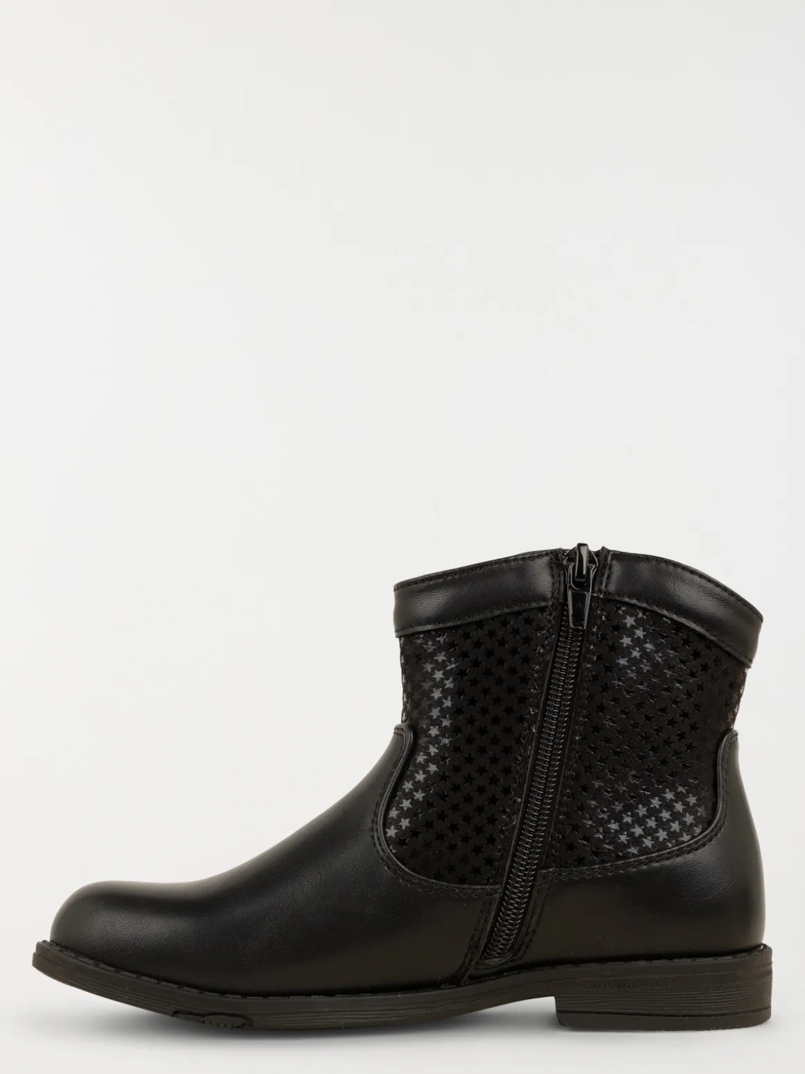 Bottines noires pompons fille (31-36)