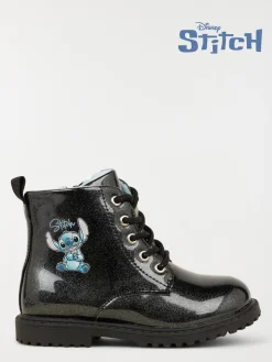 Bottines noires Stitch fille (24-30)