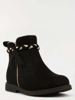 Bottines noires suédines fille (24-30)