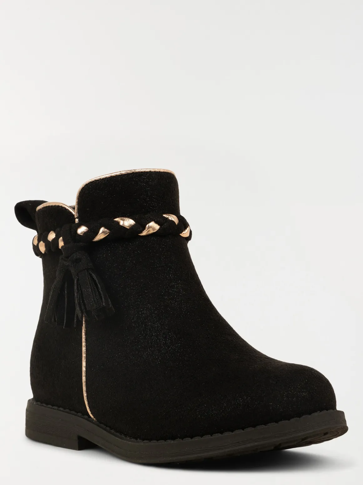 Bottines noires suédines fille (24-30)