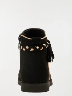 Bottines noires suédines fille (24-30)