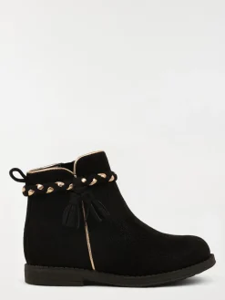 Bottines noires suédines fille (24-30)