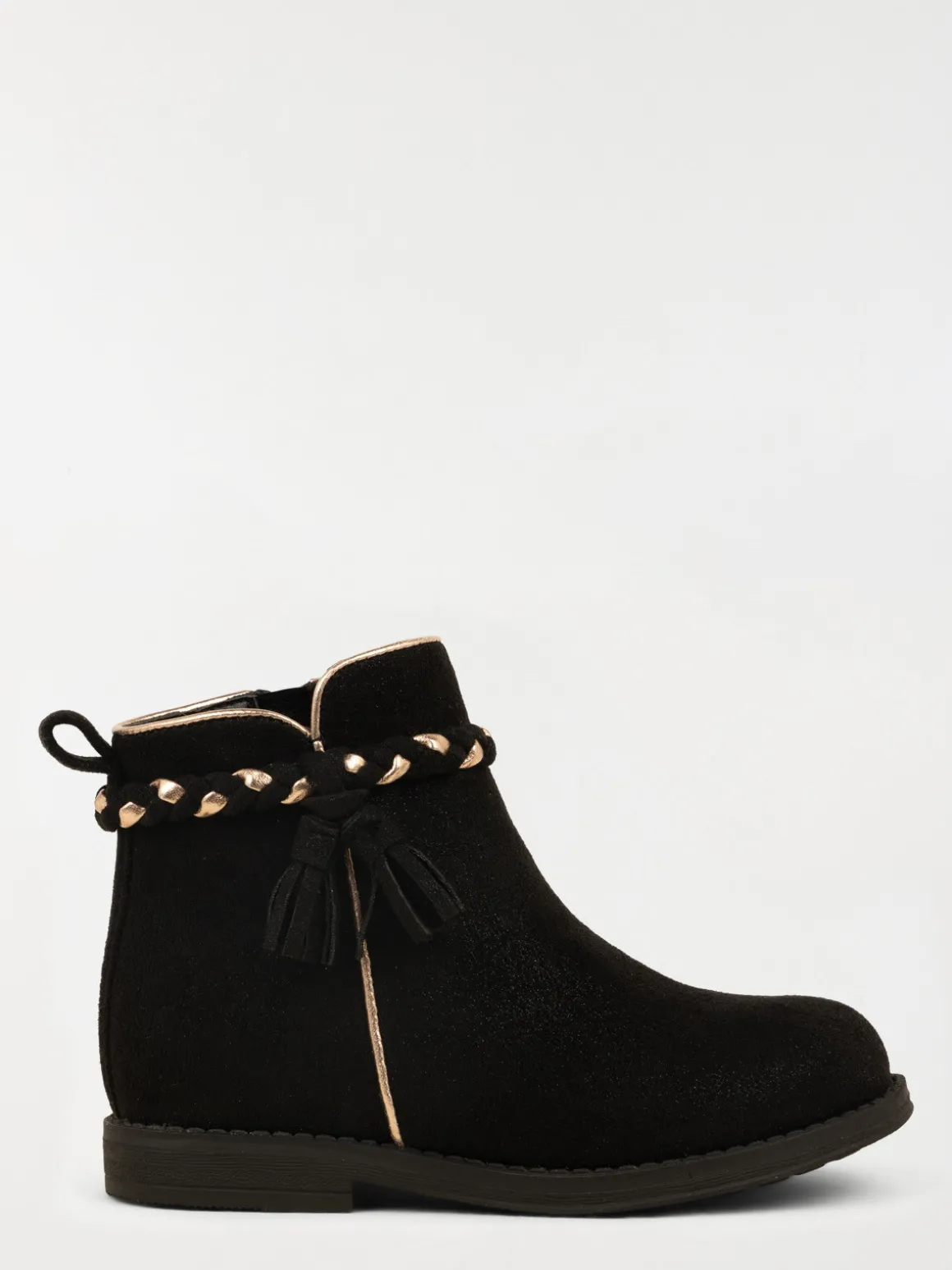 Bottines noires suédines fille (24-30)