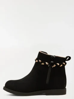 Bottines noires suédines fille (24-30)
