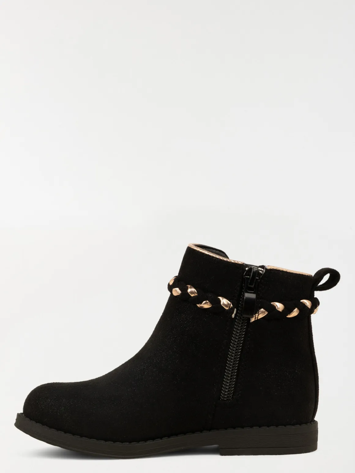 Bottines noires suédines fille (24-30)