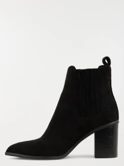 Bottines noires suédines femme (36-41)