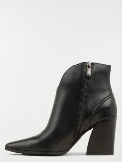 Bottines noires zippées femme (36-41)