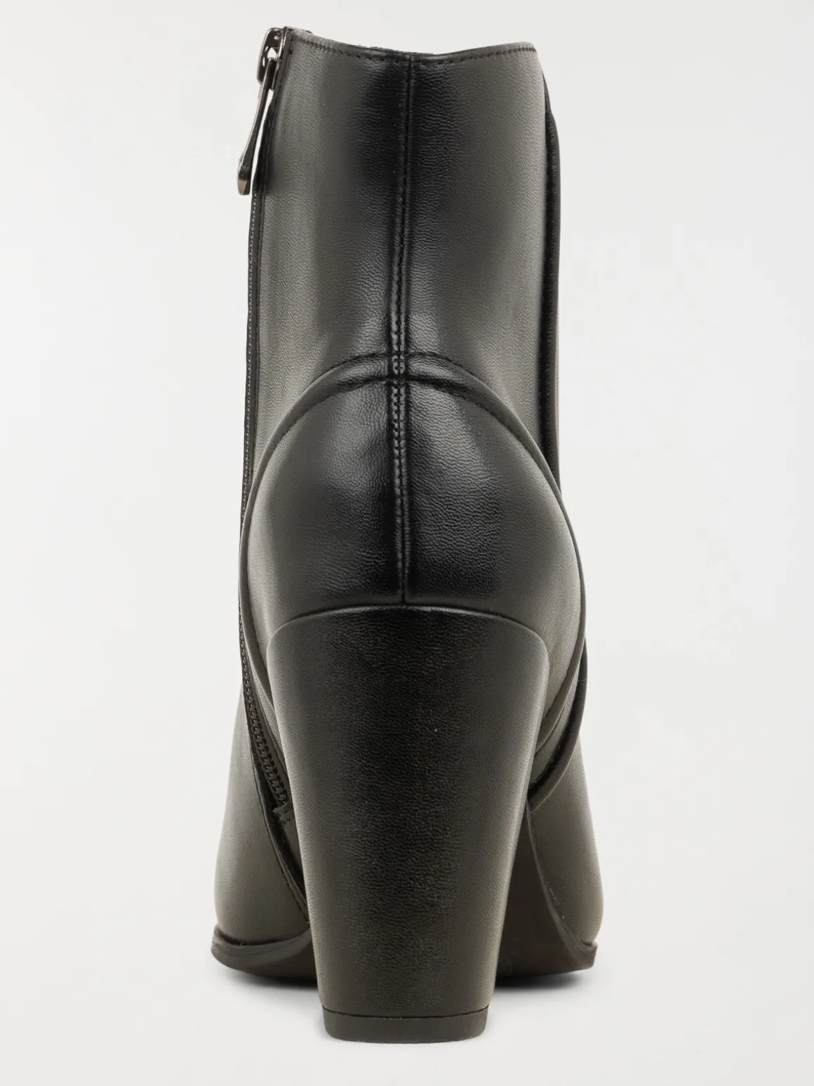 Bottines noires zippées femme (36-41)