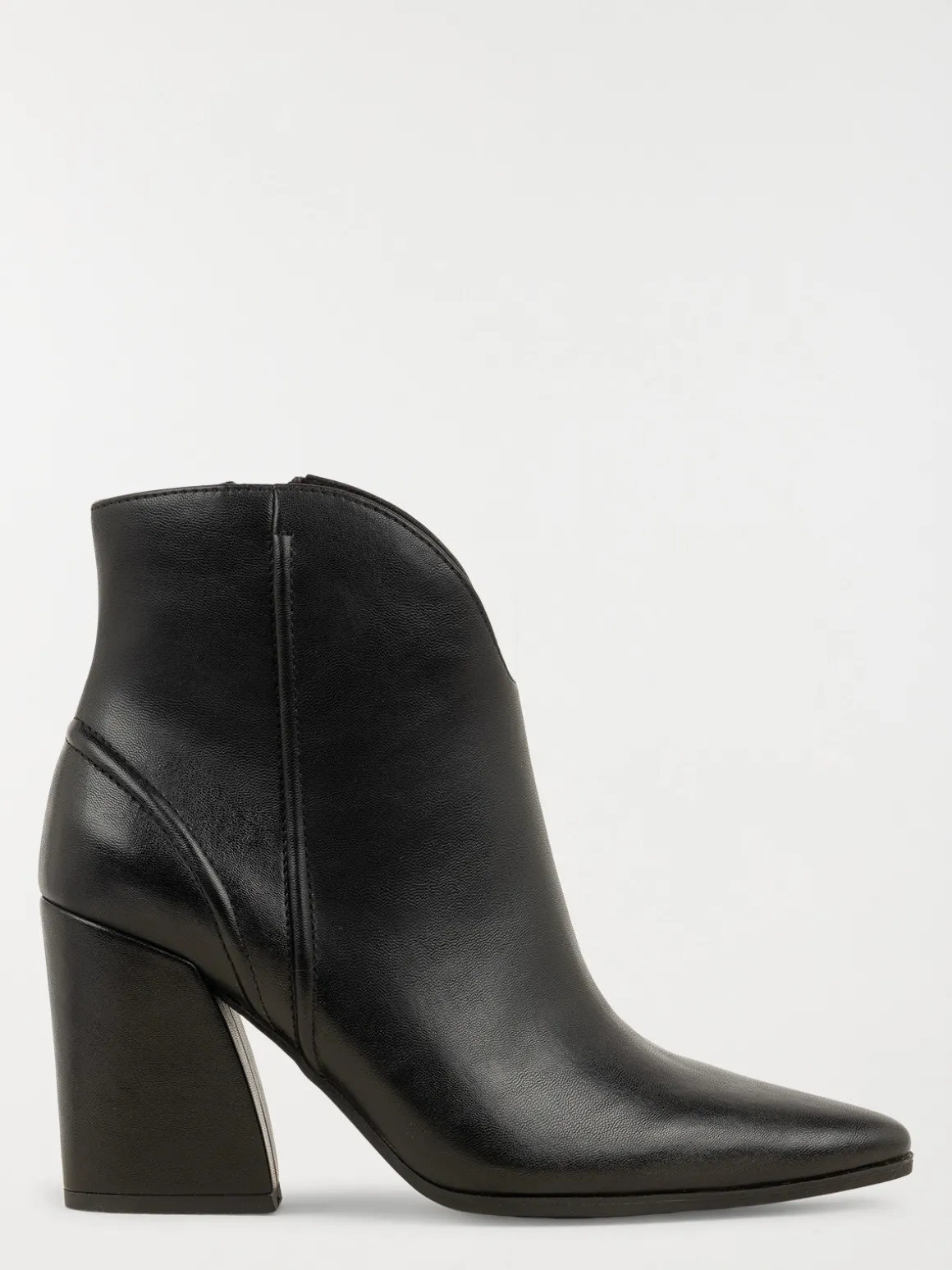 Bottines noires zippées femme (36-41)