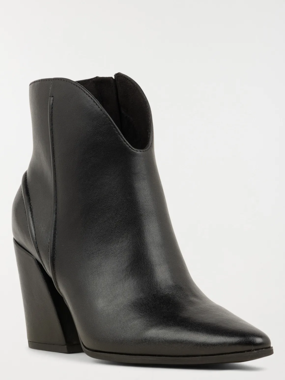 Bottines noires zippées femme (36-41)