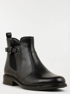 Bottines noires zippées femme (36-41)
