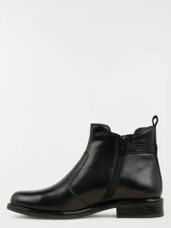 Bottines noires zippées femme (36-41)