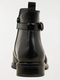 Bottines noires zippées femme (36-41)