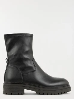 Bottines plates noires femme (36-41)