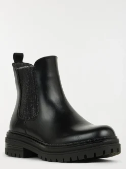 Bottines plates noires femme (36-41)