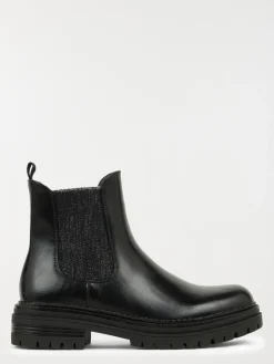 Bottines plates noires femme (36-41)