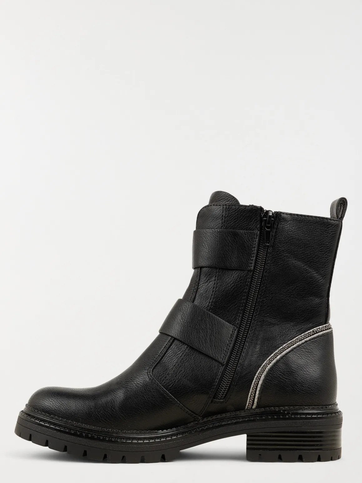 Bottines plates zippées femme (36-41)
