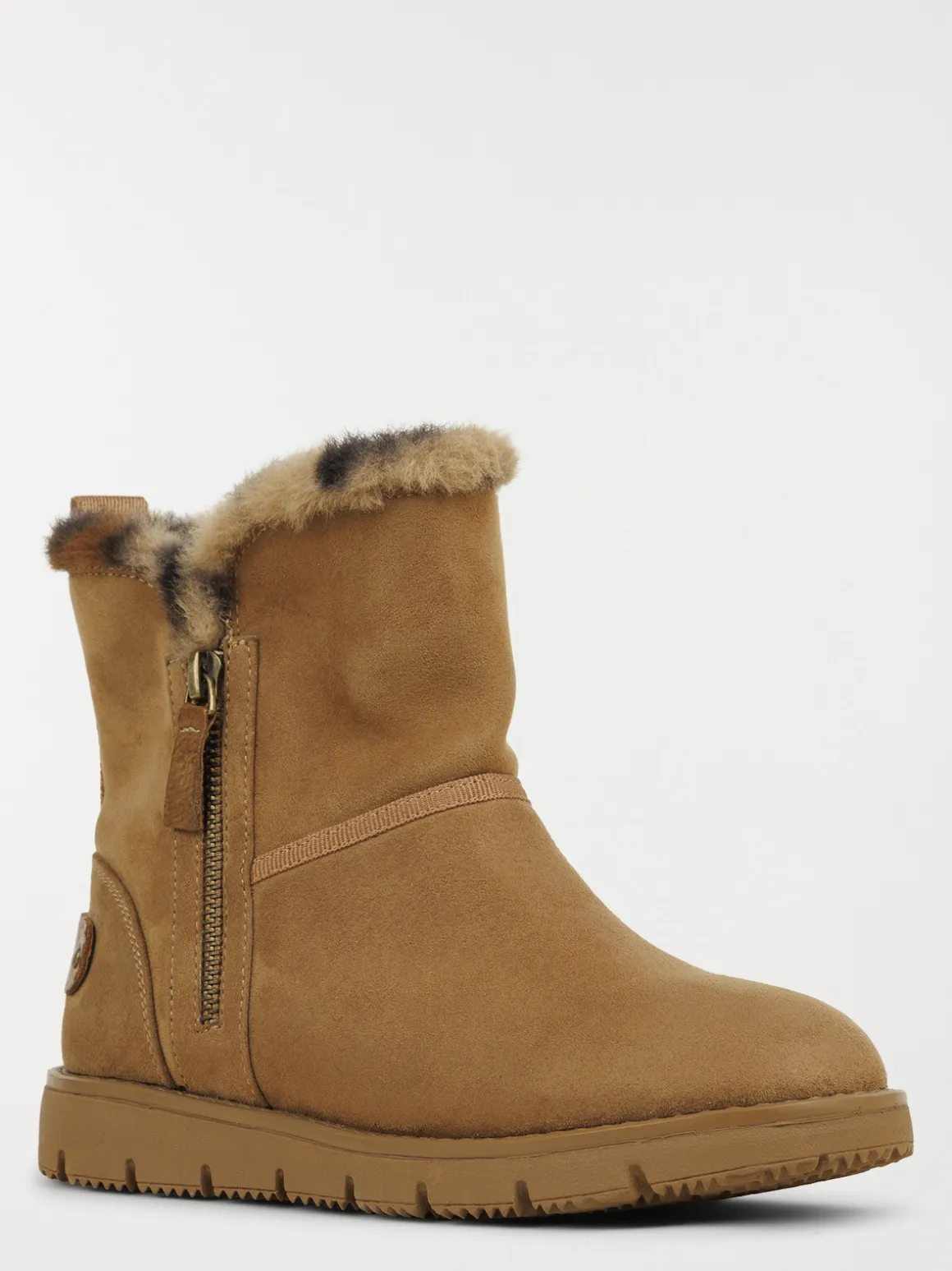 Bottines plates zippées femme (36-41)