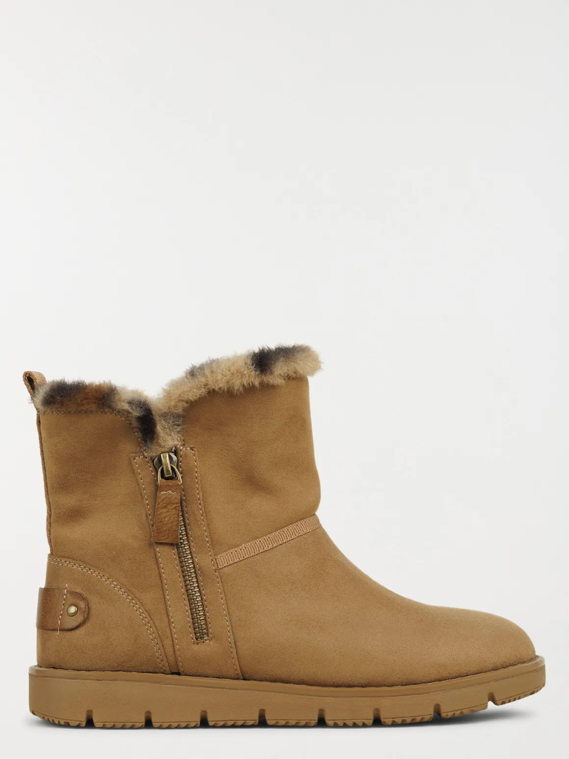 Bottines plates zippées femme (36-41)
