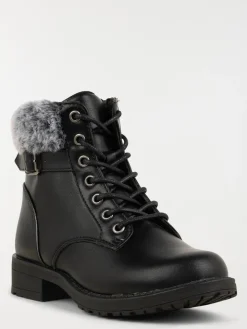 Bottines revers fourré fille (31-36)