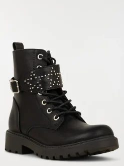 Bottines rock star noire fille (31-36)