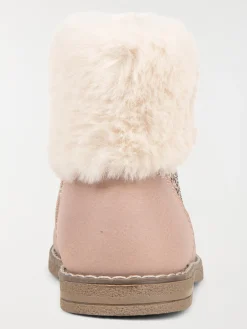Bottines roses fourrées fille (24-30)
