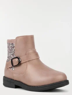 Bottines roses pailletées fille (31-35)