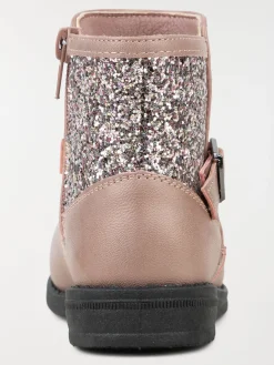 Bottines roses pailletées fille (24-30)