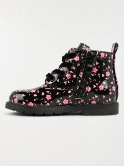 Bottines vernies fleuries fille (20-23)
