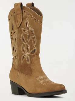 Bottines western camel femme (36-41)