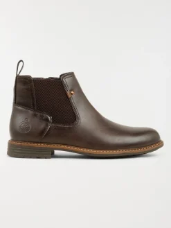 Bottines zippées marrons homme (40-46)